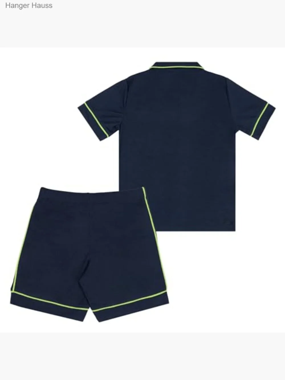 Boys Loose Fit Pajama Set - 2 Piece Button Top & Shorts